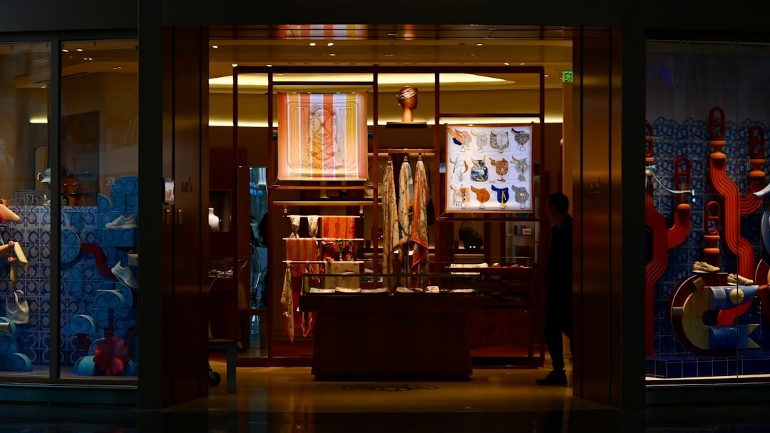 elegant couple in luxury store